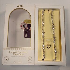 Artikl Universal Crossbody Phone Strap 120cm Pearl Gold Chic Hands Free Elegance